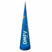 Aircone mit Branding, 4m x 90cm, mit beleuchtetem Gebläse