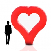 HEART - riesige Leuchtskulptur mit Herz